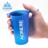 Levererar aonijie vikbar silikon mjuk kolv vattenflaska utomhus resande sport som kör vattenkokare hydratisering pack väska väst 250 ml 600 ml