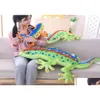 Animais de pelúcia de pelúcia 3D Gecko P Toy Poy Soft cheio de animais de camaleão de lagarto Lizard Almofada garoto garoto menina WJ302 2202171868412 DHJE0