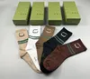 Nya stildesigner Socks Brands Luxe Sports Four Season Mesh Letter Brodery Sock Cotton Men and Women Socks With Box for Gift