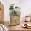 Storage Bottles Kitchen Beans Transparent Container Household Coffee Bean Organizer Home Portable Space Saving Measuring Cup