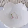 Ohrringe Daimi Facettenwassertropfen Pink Topaz Ohrringe Weibliche echte Edelsteine 14K Gold gefüllt rosa Edelstein Ohrringe Custom