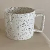 Mugs Ins Spicy Ink Dot Mug Korean Cup High Beauty Coffee Milk Couple Water