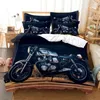 Ensembles de literie Ensemble de moto pour chambre à coucher lit mou au lit Home Comefetable Hover Couvercle Quilt et taie