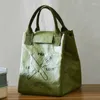 Storage Bags Insulation Leakproof Paper Lunch Box Portable Insulated Bento Thermal Cooler Kraft Bag Oil Water Proof