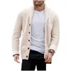 Herentruien Sweater Cardigan Herfst en winter Solid Color Button Europe De Verenigde Staten Casual groot formaat Drop Delivery Apparel C OT2SR