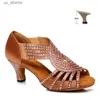Обувь обувь Dkzsyim strinestone Латинский танец женщин/женские бальные сальсы танцы мягкие подошвы/свадебные сандалии высокие каблуки H240403q3b6