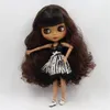 Icy DBS Blyth Doll svart hud matt ansikte fog kropp svart blandat brunt hår nobl9500222 240403