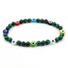 Pulseras de encanto Colorf Devils Oye Bracelet Men 2023 Moda Ancho simple 6 mm Bead mate para joyería PSERA PSERA Hombre Drop entrega dhjma