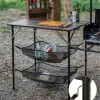 Mobilyalar NatureHike Camping Gıda Masası Ultralight Fiberglas Gıda Masası Açık Mutfak Taşınabilir Tencere Piknik Katlanır Pişirme Masa