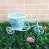 New Rattan Tricycle Candy Candy Rack Flor Basket Sponge Storage Jewelry Recurter Box Candy Box Planta de ornamento de rack Decoração de casa