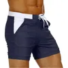 Magcomsen Heren Swimwear Shorts Summer Snel droge zwembroek Surfbord Shorts Boxer Briefs Swimsuit Swimsuit Beach Sunbathing Shorts 240402