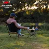 Tillbehör Naturehike Picnic Table Collapsible Roll Up Portable Outdoor Foldbart fiskebord Ultralight Aluminium Folding Camping Table