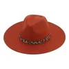 Berets hoeden hoed caps voor vrouwen mannen motorkap cowboy fedora vilten grote rand 9,5 cm luxe winter mannelijke sombreros gorras