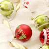 Party Decoration Painted Christmas Ball Cartoon Bright Colors i allmänt använt hållbart material Lätt att hänga leveranser färgade abs