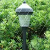 Decorações de jardim Retro Lâmpada de rua Retro Luz solar com estaca Night Pathway Outdoor para decorativo criativo