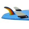 7 Zoll Single Fin Longboard Surf Quilhas Gradient Stand Up Paddle Center Fins Single Tab Quilhas für Long Board SUP -Zubehör