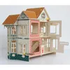 Kuchnie grają w żywność drewniane miniaturowe meble do lalek Zgromadzone Dollhouse Mini Doll House Udawanie zagadek dla dzieci Prezenty dla dzieci Prezenty 2443