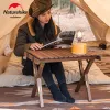 Meubels NatureHike Outdoor vouw omelet tafel massieve houten vouwtafel camping tafel picknick meubels Noord -Amerikaanse zwarte walnoot