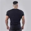 Herren T-Shirts Marke Summer Cotton T-Shirt Männer V-Ausschnitt Modedesign Slim Fit Soild Sports T-Shirts Männliche Tops T-Shirts Kurzarm T-Shirt für Männer 2443