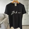 Yeni T Shirt Tasarımcı Tshirt Lüks Erkek T-Shirt Siyah Beyaz Renk Harfleri Saf Pamuk Zayıflama Nefes Alma Anti-Pillingshort Sleve Erkekler Kadınlar Moda Leisure#918