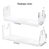 Decorative Plates Clear Acrylic Knives Holder Bracket Durable Thicken Plastic Knife Display Stand Desktop Collection Rack For Home Shop