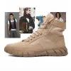 Zapatos 2023 zapatos para hombres Autumn Street Classical Lona de cuero Tops Altos zapatos casuales Botas de trabajo al aire libre