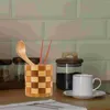 Küche Aufbewahrung Besteck Container -Essstäbchen Organizer Holz Utensilhalter Kanister Holz Flächenstift Stift
