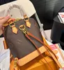 AlmaS Women Mini Backpack Luxury Designer High Quality Canvas Leather Fashion Backpack ALMAs Shoulder Bag Handbag M47132