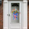 Decorative Flowers American Independence Day Artificial Flower Wreath Hangings For National Celebration
