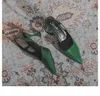 SAT SANDAL Kadın Deri Deri Moda Single Ayakkabı İnce Topuk Noktalı Ayak parmağı Sarma Hava Sandalları 240228