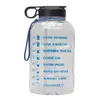 Bouteilles d'eau bouteille de Sport 2,2 l avec paille en plastique grande capacité GYM Fitness tourisme sans BPA Sports