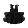 Milancel Summer Girls Dress Fashion Kids Vêtements Childrens Performance Princesse Bow Bow Mard Mesh Robes 240403