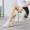 Fitness Shoes Genuine Leather Women Mesh Sneakers 2024 Fashion Candy Color Breathable Platform Small Size 32 Women's