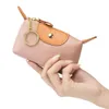 2024 Nowe oryginalne skórzane kobiety portfele małe torebki z zamkiem błyskawicznym dla kobiet torebka na miękką monety monety z miękką monety