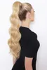 Vente en gros - Clip à cheveux humain brésilien en queue de cheval d'extensions, 613 # Light Blonde 140g / PC