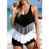 Fashion Fashion Print Ruffle kantar Swimsuit Koszukowy Casual Classic Classic S6xl 240322