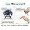 Solid 316L rostfritt stål Watchband 1m 17mm 18mm 19mm 20mm 21mm 22mm Curved End Classic Metal Watch Strap Band Wristbands 240320