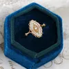 Cluster Rings S925 Sterling Silver Jewellery Vintage Royal Court Ring For Women Natural Shell Luxury Gold Plated Fine Retro Jewelry Gift