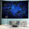 Tapisserier Forest Night View Tapestry Wall Hanging Natural Art Landscape Bohemian Abstract Witchcraft Mysterious Living Room Home Decor