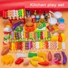 Küchen spielen Lebensmittel Kinder Spielzeug Barbecue Kit tun Play House Kitchen Cooking Toys BBQ Simulation Food Set für Kinder Cosplay -Spiel Montessori Toys 2443