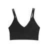 Yoga Outfit Summer Women Bra French Triangle Tube Top Top Seamless Bras senza cucitura Camisole Lalette senza schienale wireless