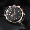 Mens Luxury Haima Series Quartz Watch Top Designer Högkvalitativ Fashion Casual Waterproof Mane Leather Business Quartz Watches