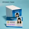 Envelopes 230pcs Novo cartão de jato de a jato de tinta branca para impressão em branco PVC para cartões de cartões de cartas de associação Cartão de identificação Cart