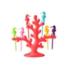 Forks Cartoon Seahorse Coral Modeling Fruit Fork Children Children Cake Cake Dessert Pick To dans les déjeuners Bento Décor de fête