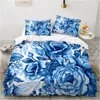 Set di biancheria da letto Set 3D di lusso Copripiumino doppio Europa Biancheria da letto Comoda coperta/trapunta Colore nordico