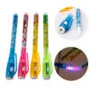 4PC Invisible Ink Pen Spy Pen met lichte magische marker Kidpen voor geheime boodschap grappige marker pen schoolbenodigdheden voor kinderen geschenken