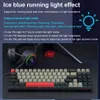 Toetsenboards Redragon K688 USB Mini Mechanical Game Keyboard Blue Red Switch 78 Key Wired Game Consolel2404