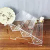 Keukenopslag 3 Laag Spice Rack Clear Organizer voor badkamer aanrecht display Risers plank transparante showcase -standaard