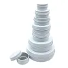 Bottiglie 30pcs 5g 10g 15g 30g 50g 60g 100g Tinne in alluminio bianco vuoto Can lattine rotonde di candele rotonde lattine con contenitori per coperchio a vite