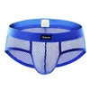 Underpants Men Intwear Trans Pace Hollowunder Briefs Bulge Fashion Bash Waist ha sollevato un breve Lingerie Sexy Intima